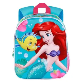 Karactermania Disney Arielle Dive-Elite 3D Rucksack, Türkis, 25 x 30 cm, Kapazität 7 L
