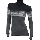 Aclima Damen Designwool Marius Zip-Shirt (Größe L, blau)