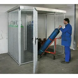 Gasflaschen Container M3 D feuerverzinkt Umwelt Lagertechnik
