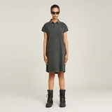 G-Star Seam Detail Polo Kleid Schwarz XS