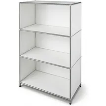 Floordirekt Regal Metall 75 x 40 x 120 cm weiß