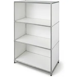Floordirekt Regal Metall 75 x 40 x 120 cm weiß