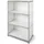 Floordirekt Regal Metall 75 x 40 x 120 cm weiß