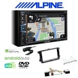 Alpine Autoradio Apple CarPlay DAB+ für Volkswagen VW Scirocco ab 2008 Canbus