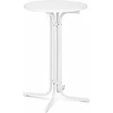 Royal Catering Stehtisch klappbar Ø 70 cm weiß 110 cm hoch Bistrotisch Gastronomie