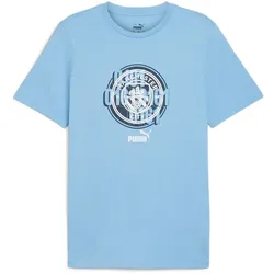 PUMA Manchester City FC ftblCulture T-Shirt Herren 39 - team light blue XL