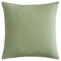  Kissenhülle MUSSELIN, Salbeigrün - Baumwolle - 45 x 45