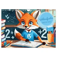 Calvendo Schlaufuchs - Abenteuer Schule (Wandkalender 2026 DIN A4