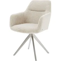 DeLife Polsterstuhl Pejo-Flex Kreuzgestell kantig Edelstahl Taschenfederkern