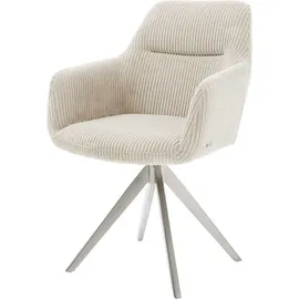 DeLife Polsterstuhl Pejo-Flex Kreuzgestell kantig Edelstahl Taschenfederkern