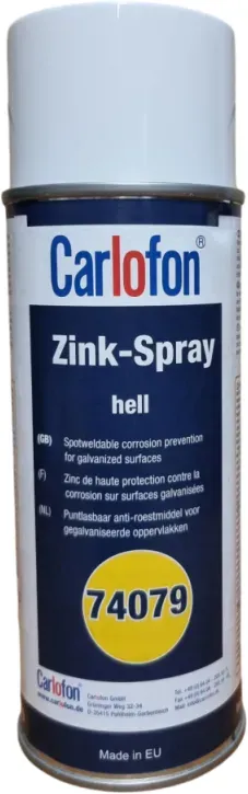Carlofon Zink-Spray Spraydose punktschweißbar, 400 ml Hell