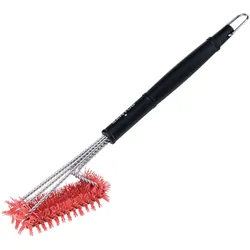 SANTOS 3-Kopf Grillbürste Nylon 44,5 cm