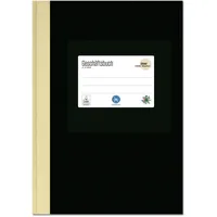 Ursus Geschäftsbuch DIN A4 liniert, schwarz Hardcover 192 Seiten