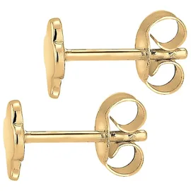 ELLI PREMIUM Ohrstecker Kleeblatt gold 585 onesize
