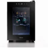 Tristar Grande Saignée Weinkühlschrank – Für 6 Flaschen – 17 L – Thermoelektrisch – Glastür – Touch-LED-Display – Innenbeleuchtung – WR-7506