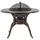 Beliani Gartentisch Dunkelbraun Metall Grillfunktion Elegant Bistromöbel