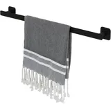 Tiger Colar Handtuchhalter zum Kleben, 60 cm, Edelstahl, Schwarz pulverbeschichtet, mit integrierter Klebefolie zur Montage ohne Bohren 1313630746 60x5x5,4 cm
