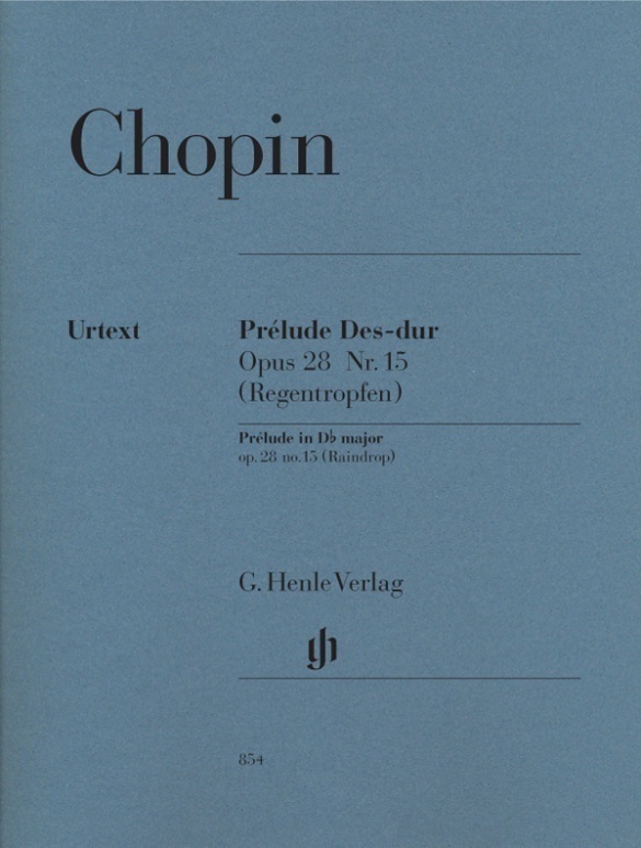 G. Henle Urtext-Ausgabe / Chopin  Frédéric - Prélude Des-Dur Op. 28 Nr. 15 (Regentropfen) - Frédéric - Prélude Des-dur op. 28 Nr. 15 (Regentropfen) Ch