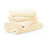 Möve for Frottana Handtuchset, Beige, Textil, 67x140 cm, unisex, Oeko-Tex® Standard 100, Badtextilien, Handtuch-Sets,