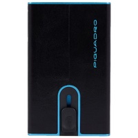Piquadro Black Square Kreditkartenetui RFID Schutz Leder 6 cm black