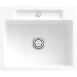 Villeroy & Boch Siluet 60 S flat snow white + Handbetätigung
