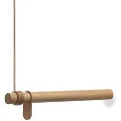Lind DNA - Wall Swing Wandgarderobe 50 cm, Eiche natur / Leder natur
