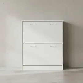 KADIMA DESIGN Kiel 75 x 87 x 24 cm 2 Fächer weiß matt / weiß