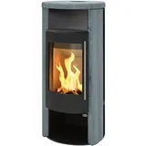ABX Speicherkamin Oslo grau Speckstein Naturstein Kaminofen Holzkamin 6kW Holz