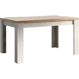 Home Affaire Esstisch HOME AFFAIRE "Country 137 x 90 cm, Küchentisch, Esszimmertisch", beige (eiche meringa nb, eiche cadiz nb, eiche meringa nb, eiche cadiz nb), H:79cm, Tische, Esstisch, zweifarbig, rechteckig, Esstisch ausziehbar, erweiterbar auf 185 cm