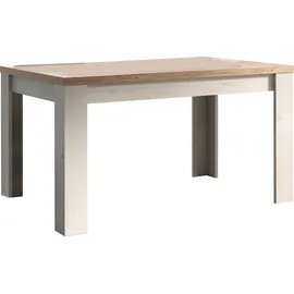 Home Affaire Esstisch HOME AFFAIRE "Country 137 x 90 cm, Küchentisch, Esszimmertisch", beige (eiche meringa nb, eiche cadiz nb, eiche meringa nb, eiche cadiz nb), H:79cm, Tische, Esstisch, zweifarbig, rechteckig, Esstisch ausziehbar, erweiterbar auf 185 cm