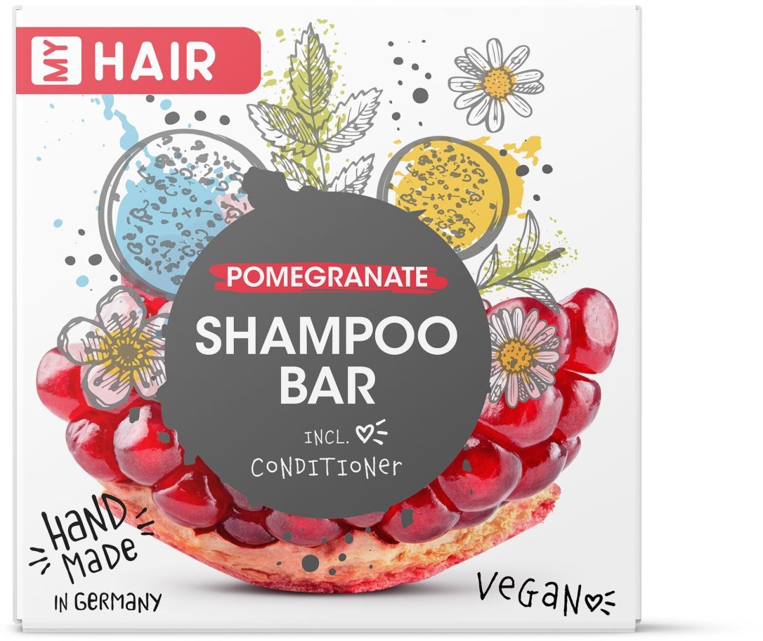 Handgefertigtes festes Shampoo MY HAIR in Papierschachtel