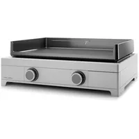 Forge Adour Gas Plancha 7000w emaillierte gusseisenplatte 60x41cm silber