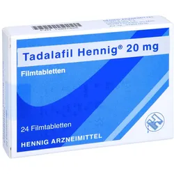 Tadalafil Hennig 20 mg Filmtabletten 24 St