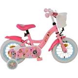 Volare Kinderfahrrad Disney Princess in Rosa für Mädchen 12 Zoll Kinderrad