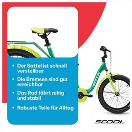 S'COOL niXe 18 Zoll RH 28 cm green/lime