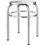 Royal Catering Hocker Edelstahl 29 cm Silber