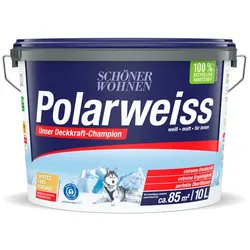SCHÖNER WOHNEN FARBE Innenfarbe »Polarweiss«, 10 Liter, weiß, matt