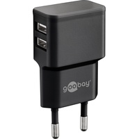 Goobay Dual USB-Ladegerät 2,4 A schwarz