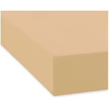 Traumschlaf Spannbettlaken Feinbiber 120 x 200 cm sand