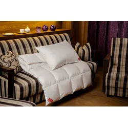 Hefel Einziehdecke »Opulence«, normal, Füllung 100% neue reine weisse masurische Gänsedaunen, Klasse 1, CUIN 850+, RDS, Bezug Tencel-Cashmere Daunen-Feinbatist mit Anti-Aging Veredelung, (1 St.), Opulenz für alle Sinne Hefel pearl B/L: 140 cm x 200 cm