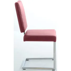 K+W Komfort & Wohnen Freischwinger Leder rot