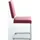K+W Komfort & Wohnen Freischwinger Leder rot
