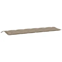 vidaXL Gartenbank-Auflage Taupe 200x50x7 cm Oxford-Gewebe