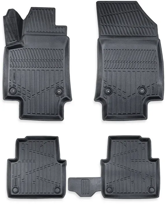 Set mit 4 3D-Gummifußmatten für das Fahrzeuginnere, Erpassan – OPEL CROSSLAND (Facelift) 2020+