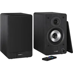 SHARP Lautsprecher "Regalboxen", schwarz, B:15,8cm H:24,8cm T:19cm, Lautsprecher