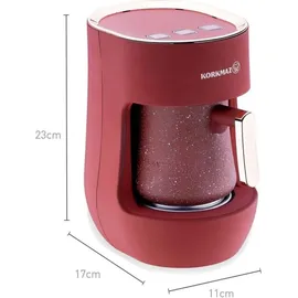 Korkmaz Otantik Kaffeemaschine 700W ideal für türkischen Kaffee & heiße Milch