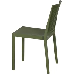 SIENA GARDEN Urban Lights Set 3teilig Square Stuhl gastrotauglich olive mit Tisch Sola 80x80