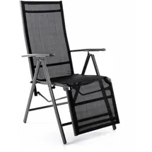 VCM Klappstuhl Alu Schwarz