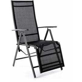 VCM Klappstuhl Alu Schwarz