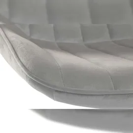 CLP 2er Set Barhocker Toni Samt I Höhenverstellbarer Barstuhl Mit Metallgestell I Thekenhocker Mit Integrierter Fußstütze